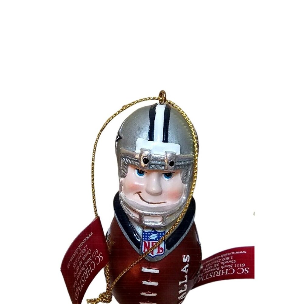 Dallas Cowboys Vintage Team Tackler Ornament Christmas Tree Size: 3.0"  NFL New